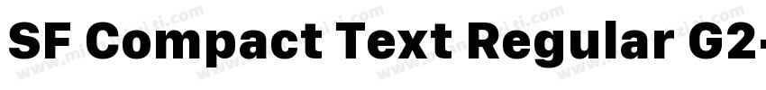 SF Compact Text Regular G2字体转换